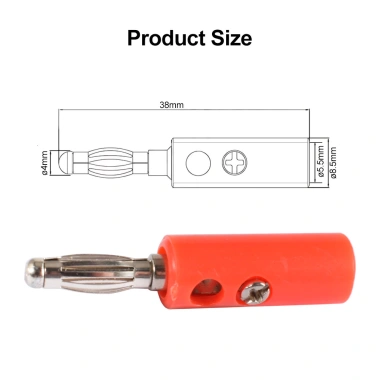 Chuối Cắm 10 chiếc 4mm - Kiểm tra cắm, kết nối âm thanh, video, loa, cáp adapter, thiết bị đầu cuối, giá ưu đãi 42.680₫