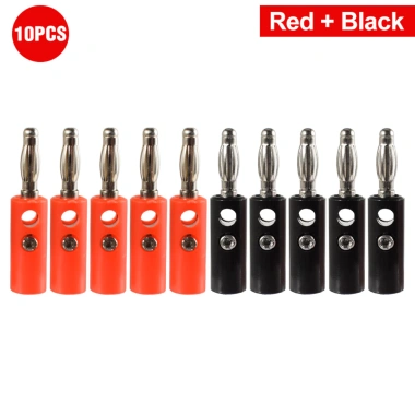 Chuối Cắm 10 chiếc 4mm - Kiểm tra cắm, kết nối âm thanh, video, loa, cáp adapter, thiết bị đầu cuối, giá ưu đãi 42.680₫