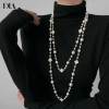 Chuỗi hạt ngọc trai cỏ 4 đá màu vàng sang chảnh - Hàng sẵn, giá 95.000 đồng 4