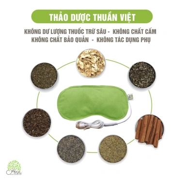 Chườm Mắt Điện Thảo Dược Dr.Ann - Bịt Mắt Ngủ Thư Giãn, Đau Đầu, 200.100 VND 3 Chườm Mắt Điện Thảo Dược Dr.Ann - Bịt Mắt Ngủ Thư Giãn, Đau Đầu, 200.100 VND 3