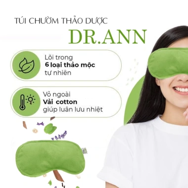 Chườm Mắt Điện Thảo Dược Dr.Ann - Bịt Mắt Ngủ Thư Giãn, Đau Đầu, 200.100 VND