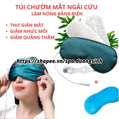Chườm Mắt Thảo Dược Điện Nóng - Giảm Mỏi, Quầng Thâm, Nếp Nhăn, Spa Dưỡng Sinh Giá 70.000đ