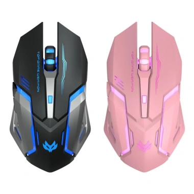 Chuột Gaming Không Dây T1 Ergonomic 2.4G USB Quang Học Màu Hồng Giá 135.000₫