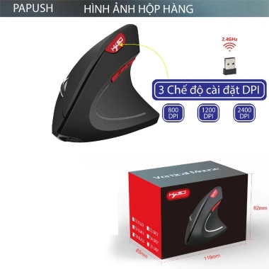 Chuột không dây đứng USB 2.4GHz chống mỏi tay PC/Laptop - Giá 65.000 VND 8