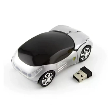 Chuột không dây Ferrari 2.4G 1.600DPI Ergonomic 3 nút Cảm ứng đa hướng Đen/Xám - Giá chỉ 109.000₫