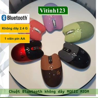Chuột Không Dây MOFII M3DM Bluetooth - Thiết Kế Ergonomic, Pin Lâu, Giá 150.000₫ 2