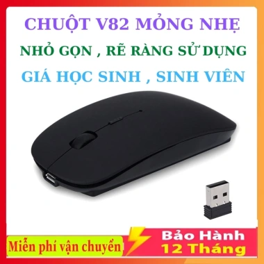Chuột Không Dây V82 Giá Rẻ Nhiều Màu Chính Hãng - Bảo Hành 12 Tháng, 9.900₫