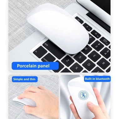 Chuột sạc không dây Bluetooth 5.0 đa cảm ứng im lặng siêu mỏng cho Laptop 294.740 VND
