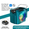 Chuyển đổi pin máy công cụ sang loa Bluetooth, sạc nhanh 18W, hỗ trợ Pin Makita - 473k