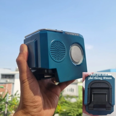 Chuyển đổi pin máy công cụ sang loa Bluetooth, sạc nhanh 18W, hỗ trợ Pin Makita - 473k 7