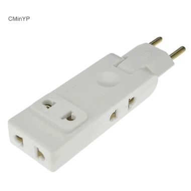Cminyp 4 trong 1 ổ cắm tường EU 180° – Adapter du lịch di động, chuyển đổi điện, Vinh Quang 7