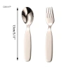 Cminyp Bộ Đồ Ăn Trẻ Em Thép Không Gỉ 304 Thìa Nĩa Inox Sâu Dày Giá Ưu Đãi 40.920đ 5