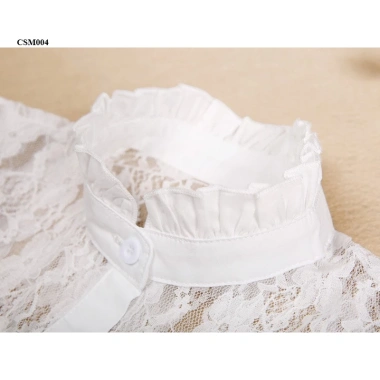 Cổ áo sơ mi phong cách Hàn Quốc ren cao cấp cho nữ trẻ trung - chỉ 99.000₫ 5