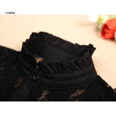 Cổ áo sơ mi phong cách Hàn Quốc ren cao cấp cho nữ trẻ trung - chỉ 99.000₫ 6
