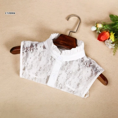 Cổ áo sơ mi phong cách Hàn Quốc ren cao cấp cho nữ trẻ trung - chỉ 99.000₫ 8