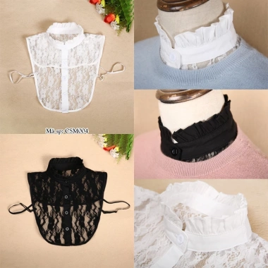 Cổ áo sơ mi phong cách Hàn Quốc ren cao cấp cho nữ trẻ trung - chỉ 99.000₫ 9