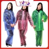 Có Khoá Áo Mưa Chấm Bi Nhựa Dẻo Bền Dai Không Thấm Nước - Hàng Sịn Ánh Dương