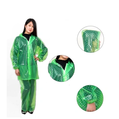 Có Khoá Áo Mưa Chấm Bi Nhựa Dẻo Bền Dai Không Thấm Nước - Hàng Sịn Ánh Dương 8
