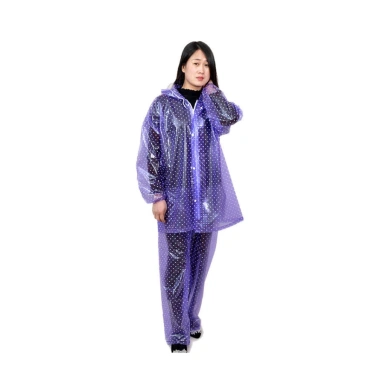 Có Khoá Áo Mưa Chấm Bi Nhựa Dẻo Bền Dai Không Thấm Nước - Hàng Sịn Ánh Dương 9