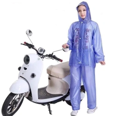 Có Khoá Áo Mưa Chấm Bi Nhựa Dẻo Bền Dai Không Thấm Nước - Hàng Sịn Ánh Dương 10