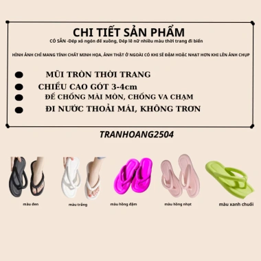 CÓ SẴN Dép xỏ ngón đế xuồng nữ nhiều màu - Thời trang đi biển, chỉ 16.000₫ 5 CÓ SẴN Dép xỏ ngón đế xuồng nữ nhiều màu - Thời trang đi biển, chỉ 16.000₫ 5