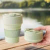 Cốc Cà Phê Du Lịch 350ml Gập Lại Silicon BPA FREE Cấp Thực Phẩm Chịu Nhiệt NS