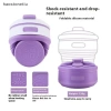 Cốc Cà Phê Du Lịch 350ml Gập Lại Silicon BPA FREE Cấp Thực Phẩm Chịu Nhiệt NS 5