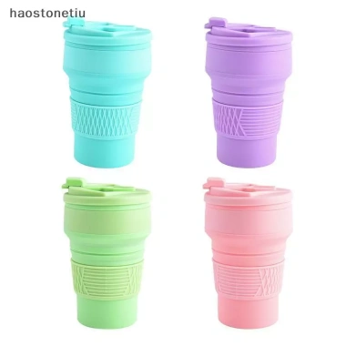 Cốc Cà Phê Du Lịch 350ml Gập Lại Silicon BPA FREE Cấp Thực Phẩm Chịu Nhiệt NS
