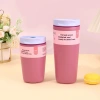 Cốc cà phê du lịch di động 12oz thép không gỉ, cách nhiệt, chống rò rỉ, tay cầm, ô tô, văn phòng, cắm trại 134.200₫ 5