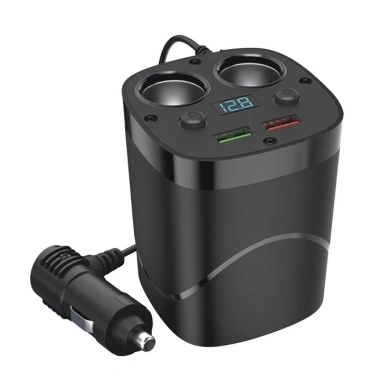 Cốc Chia Tẩu Sạc Ô Tô 2 Đầu Tẩu + 2 Cổng USB - Giá chỉ 99.000₫, Tiết kiệm