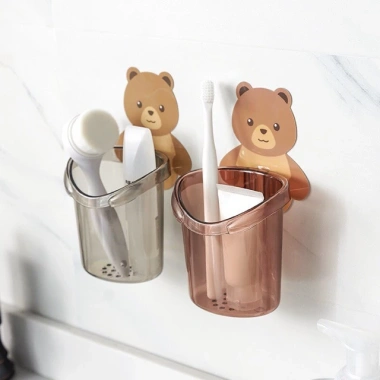 Cốc đựng bàn chải du lịch hình gấu dán tường siêu dính cute - Movava 13.420đ, giảm còn 11.000đ 6