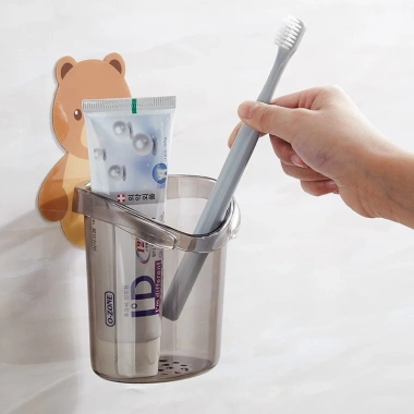 Cốc đựng bàn chải du lịch hình gấu dán tường siêu dính cute - Movava 13.420đ, giảm còn 11.000đ 9