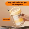 Cốc EMI 430ml Thủy Tinh Nắp Kín và Thìa - Đựng Ngủ, Yến Mạch, Sữa Chua, 58.999đ 8