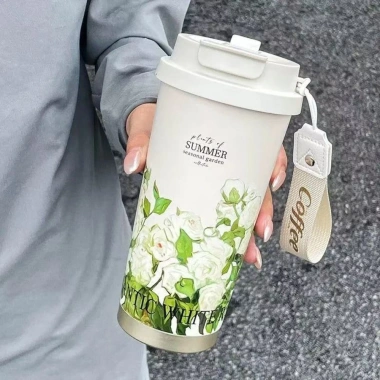 Cốc giữ nhiệt POKINGE 500ml - bình hút chân không cà phê lạnh, chống rò rỉ, du lịch thể thao - 137.830₫