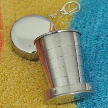 Cốc inox cá nhân gấp gọn sáng tạo – Ly uống nước, rượu du lịch đa năng, chỉ 45.000đ
