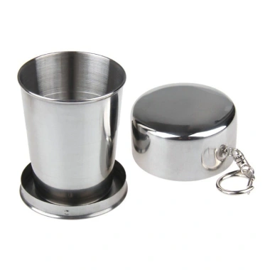 Cốc inox cá nhân gấp gọn sáng tạo – Ly uống nước, rượu du lịch đa năng, chỉ 45.000đ