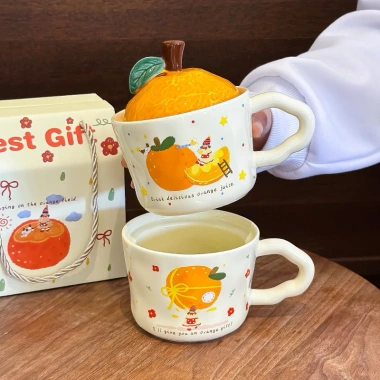 Cốc Ly Nắp Quả Cam 330ml Quà Tặng Sinh Nhật Văn Phòng - 26.000₫ Hana Store