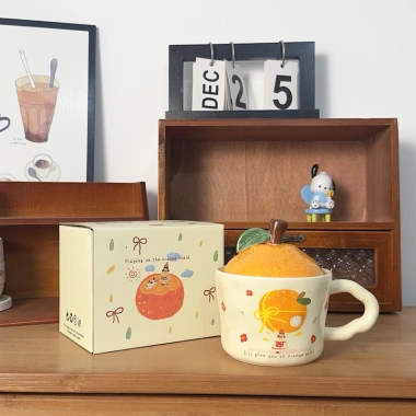 Cốc Ly Nắp Quả Cam 330ml Quà Tặng Sinh Nhật Văn Phòng - 26.000₫ Hana Store