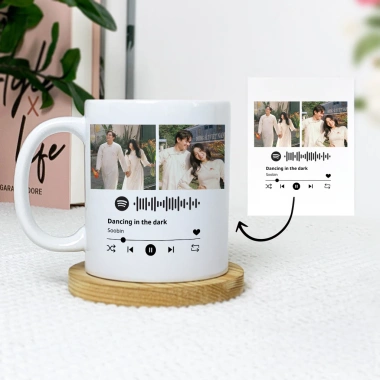 Cốc ly sứ trắng in hình tùy chỉnh - Quà tặng Anniversary, Valentine, 8/3, 93.150 VND 5