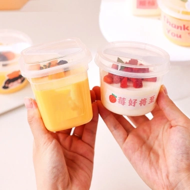 Cốc nhựa PP có nắp an toàn thực phẩm kèm thìa - Đựng Mousse, Cheesecake, Tiramisu, Panna Cotta, Giá 18.000đ 7