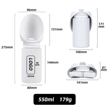 Cốc Nước Đài Phun Gập Lại Di Động Cho Thú Cưng - Bình Nước Du Lịch Ngoài Trời, Giá Ưu Đãi 257.961₫ 6