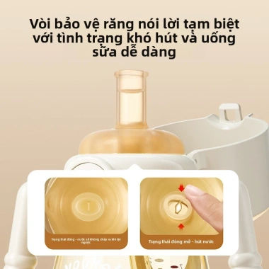 Cốc nước trẻ em Youkebei, ống hút gia dụng, nắp gập du lịch, chỉ 60.000đ 4