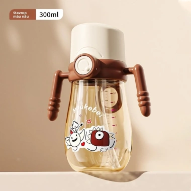 Cốc nước trẻ em Youkebei, ống hút gia dụng, nắp gập du lịch, chỉ 60.000đ 6