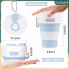 Cốc Nước và Cà Phê Gấp Gọn Silicon - Thể Thao Du Lịch Tiện Lợi, Kèm Ống Hút, Giá Chỉ 66.000₫