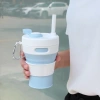 Cốc Nước và Cà Phê Gấp Gọn Silicon - Thể Thao Du Lịch Tiện Lợi, Kèm Ống Hút, Giá Chỉ 66.000₫ 5