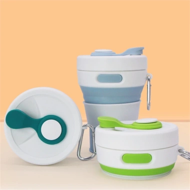 Cốc Nước và Cà Phê Gấp Gọn Silicon - Thể Thao Du Lịch Tiện Lợi, Kèm Ống Hút, Giá Chỉ 66.000₫ 6