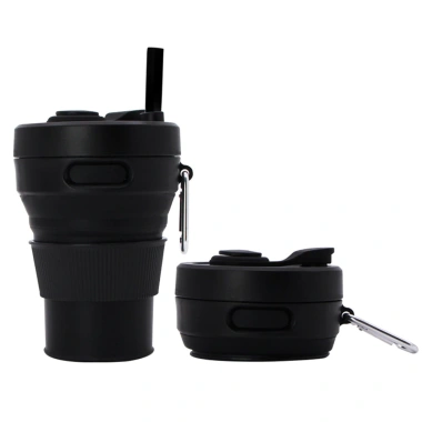 Cốc Nước và Cà Phê Gấp Gọn Silicon - Thể Thao Du Lịch Tiện Lợi, Kèm Ống Hút, Giá Chỉ 66.000₫ 8