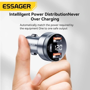 Cốc sạc nhanh ESSAGER 80W USB-C PD cho iPhone 14/13 Samsung Giá 262.000₫ 7