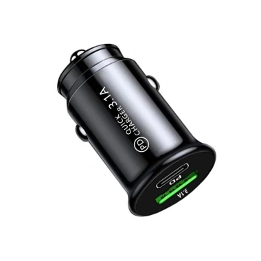 Cốc sạc nhanh ô tô PD30W Type-C và USB-A, hỗ trợ iPhone Samsung Huawei, chuẩn PD/QC 3.0, giá ưu đãi 78.800₫