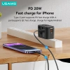 Cốc sạc nhanh USAMS 20W USB Type C đa năng EU US AU UK, phù hợp iPhone Android iPad Laptop, giá ưu đãi 269.500đ 8